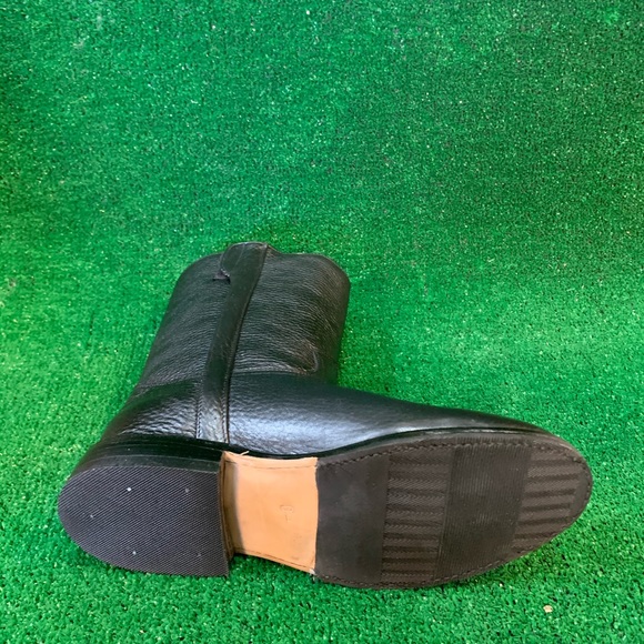 COPY - MEN’S WESTERN COWBOY SLIP ON ROUND TOE SIDE ZIPPER BOOTS BLACK BOTA CON … - Picture 9 of 9